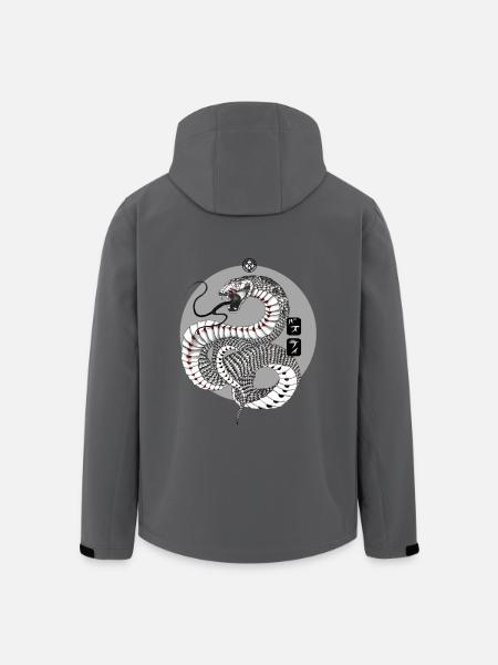 Snake - Recycelte Männer Softshell-Jacke von Stanley/Stella - Schwarz