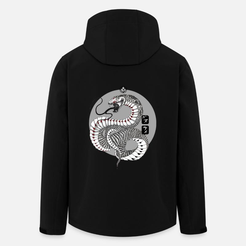 Snake - Recycelte Männer Softshell-Jacke von Stanley/Stella - Schwarz