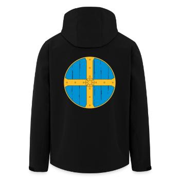 Viking - Men’s Recycled Softshell Jacket by Stanley/Stella - black - Back - AI Model Male 185 light (185cm)