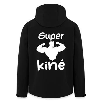 Super kiné - Veste softshell homme en polyester recyclé Stanley/Stella - noir - Dos - AI Model Male 185 light (185cm)