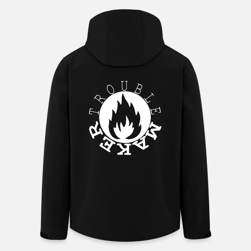 trouble maker - Men’s Recycled Softshell Jacket by Stanley/Stella - black