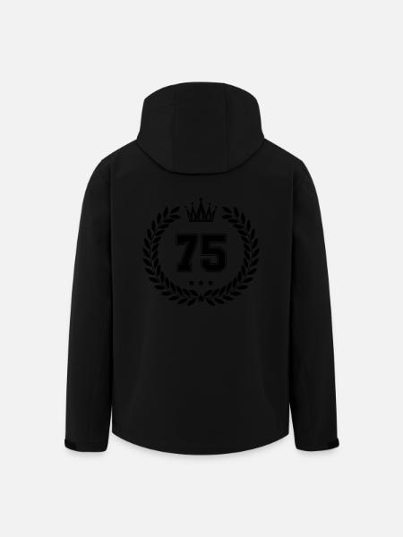 wappen 75 - Recycelte Männer Softshell-Jacke von Stanley/Stella - Schwarz