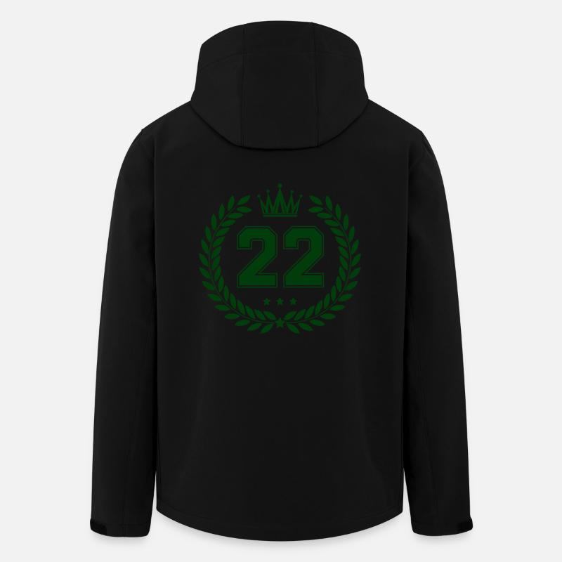 22 kranz - Recycelte Männer Softshell-Jacke von Stanley/Stella - Schwarz