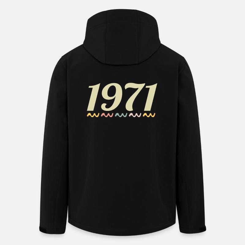 1971 - Recycelte Männer Softshell-Jacke von Stanley/Stella - Schwarz
