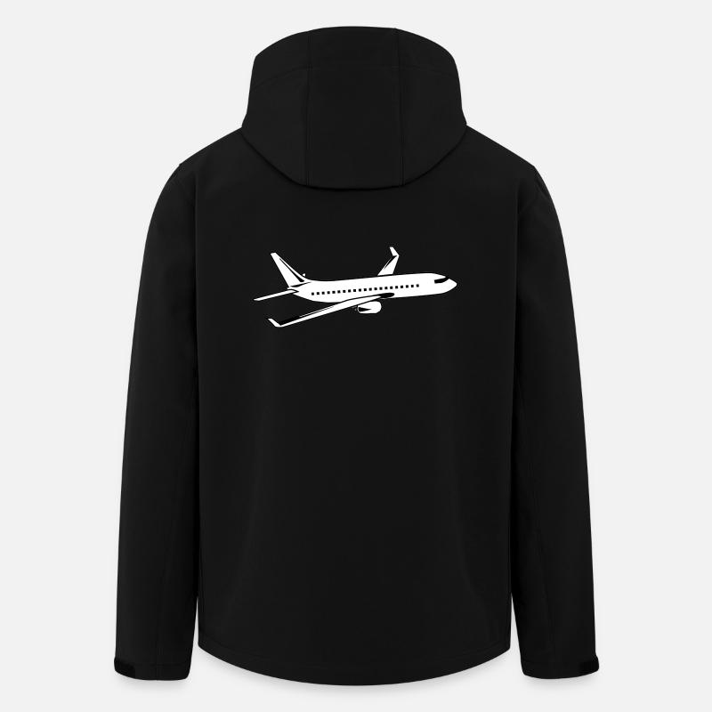 Flugzeug - Recycelte Männer Softshell-Jacke von Stanley/Stella - Schwarz