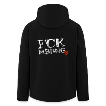 Fuck Mobbing - Recycelte Männer Softshell-Jacke von Stanley/Stella - Schwarz - Hinten - AI Model Male 185 light (185cm)