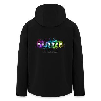 GLITTER est ma couleur préférée - Veste softshell homme en polyester recyclé Stanley/Stella - noir - Dos - AI Model Male 185 light (185cm)