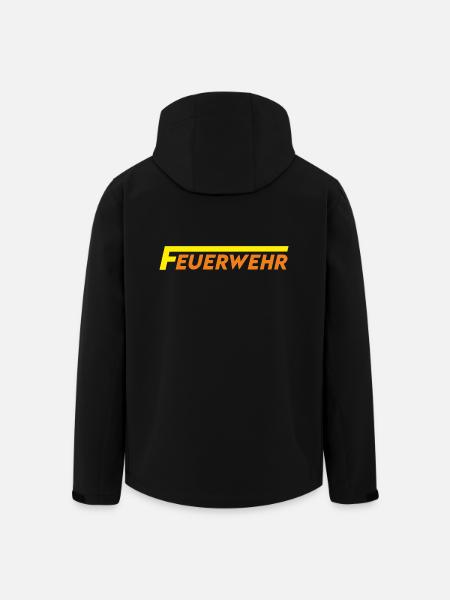 feuerwehr - Recycelte Männer Softshell-Jacke von Stanley/Stella - Schwarz