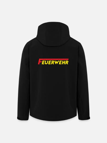 feuerwehr - Recycelte Männer Softshell-Jacke von Stanley/Stella - Schwarz