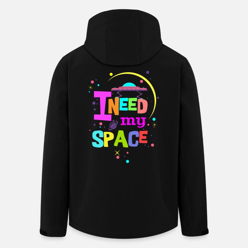 Ich brauche meinen Platz - Recycelte Männer Softshell-Jacke von Stanley/Stella - Schwarz