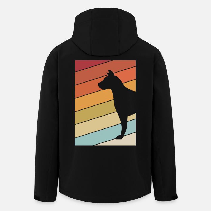 Hund - Recycelte Männer Softshell-Jacke von Stanley/Stella - Schwarz