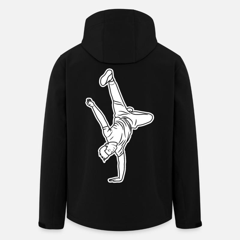 B Boy Skizze - Recycelte Männer Softshell-Jacke von Stanley/Stella - Schwarz