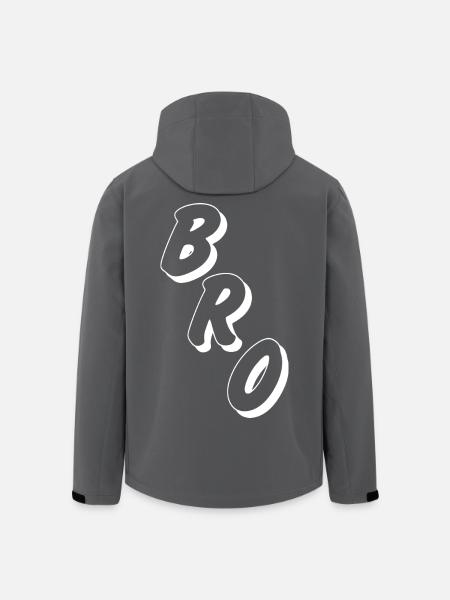 Bro Buddy, Boyfriend/Girlfriend - Men’s Recycled Softshell Jacket by Stanley/Stella - black