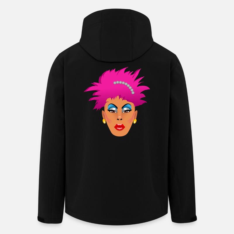 Pink Drag Queen - Recycelte Männer Softshell-Jacke von Stanley/Stella - Schwarz