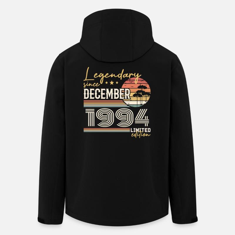 31st Anniversary Gift December 1994 - Men’s Recycled Softshell Jacket by Stanley/Stella - black