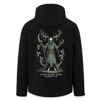 Créatures mythologiques Encantado - Veste softshell homme en polyester recyclé Stanley/Stella - noir - Dos - AI Model Male 185 light (185cm)
