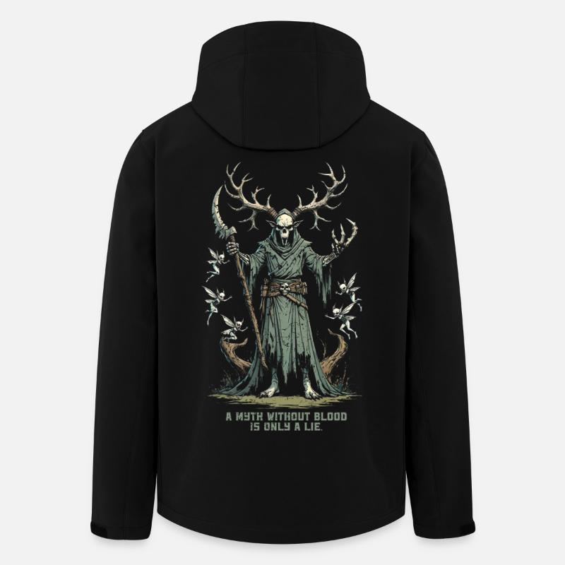 Encantado Mythological Creatures - Men’s Recycled Softshell Jacket by Stanley/Stella - black