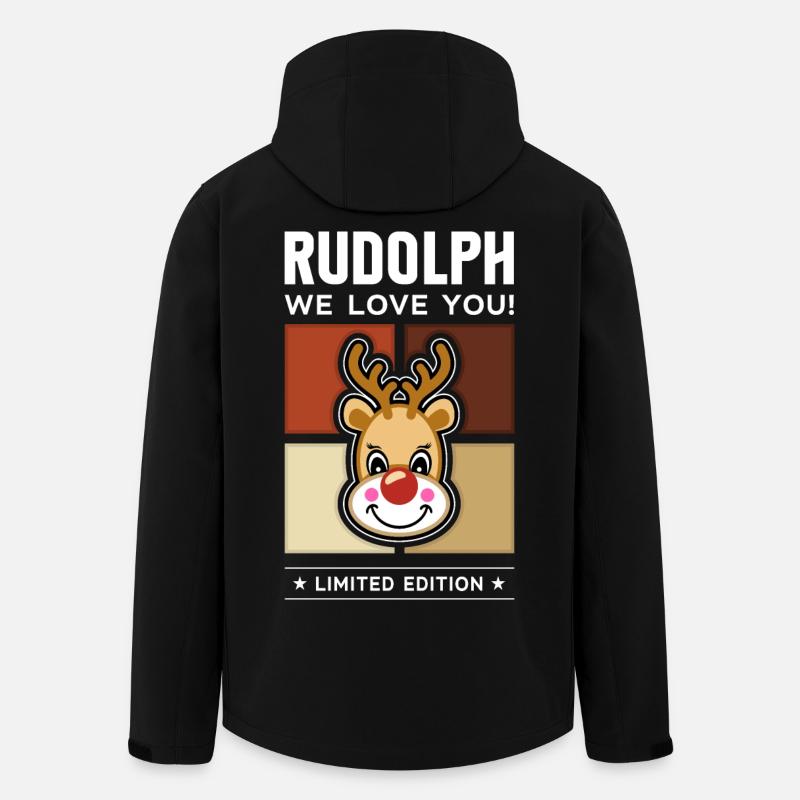 Rudolph - Recycelte Männer Softshell-Jacke von Stanley/Stella - Schwarz