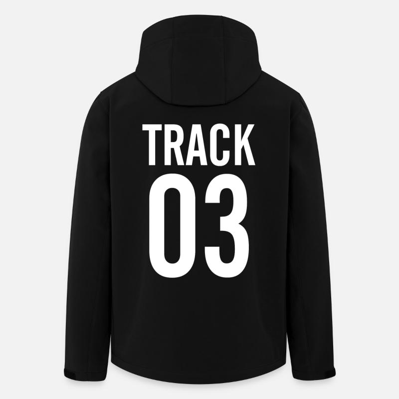 TRACK - Men’s Recycled Softshell Jacket by Stanley/Stella - black