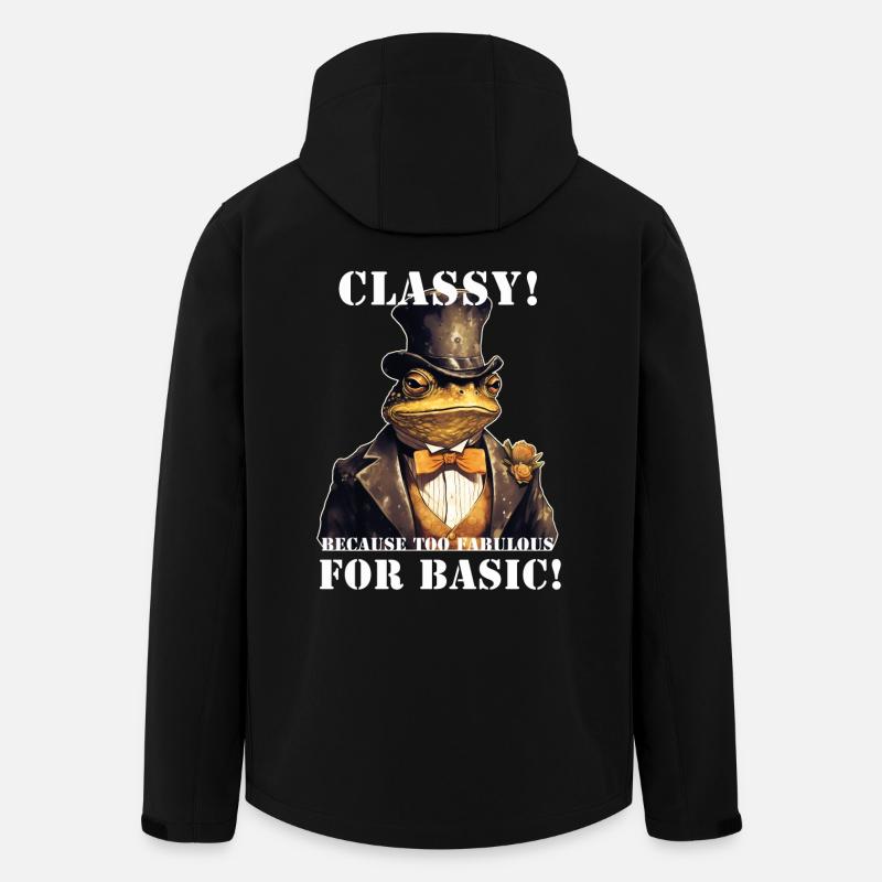Frosch Steampunk - Recycelte Männer Softshell-Jacke von Stanley/Stella - Schwarz