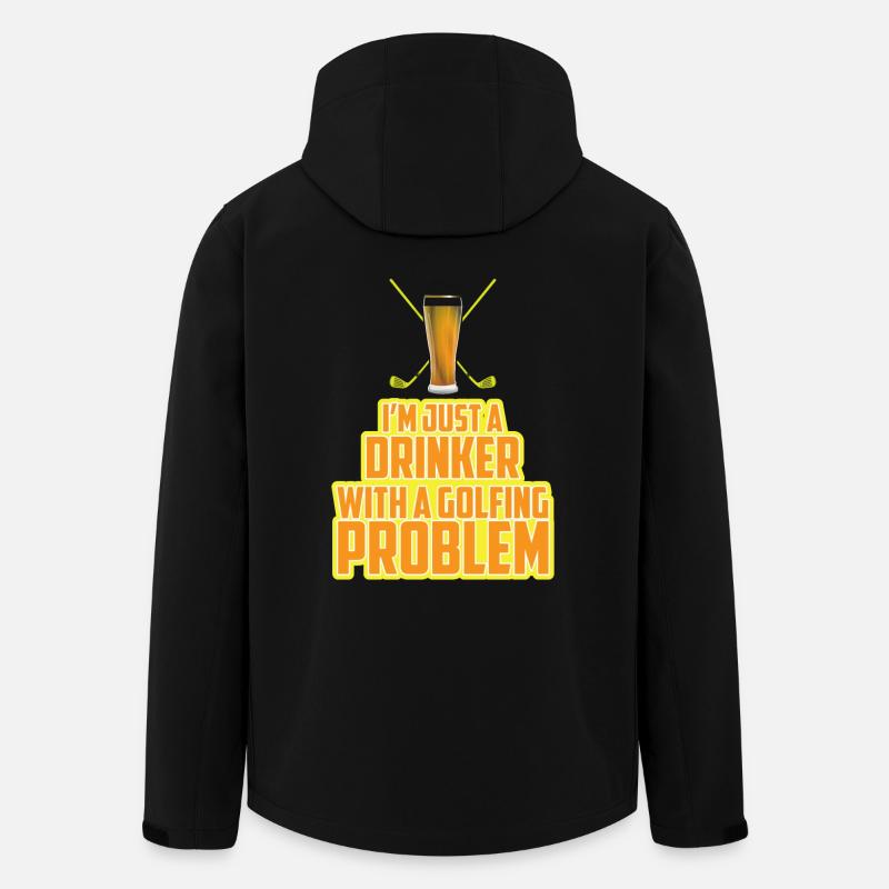 Golfing problem - Men’s Recycled Softshell Jacket by Stanley/Stella - black