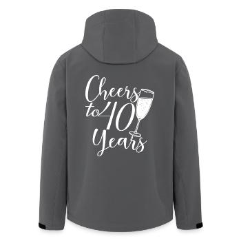 40. Geburtstag Frauen für sie Prost auf 40 Jahre alt - Recycelte Männer Softshell-Jacke von Stanley/Stella - Schwarz - Hinten - AI Model Male 185 light (185cm)