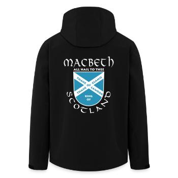 Scotland Macbeth - Men’s Recycled Softshell Jacket by Stanley/Stella - black - Back - AI Model Male 185 light (185cm)