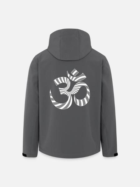 tekno om aum kierre 23 - Miesten softshell-takki kierrätetystä polyesteristä Stanley/Stellalta - musta