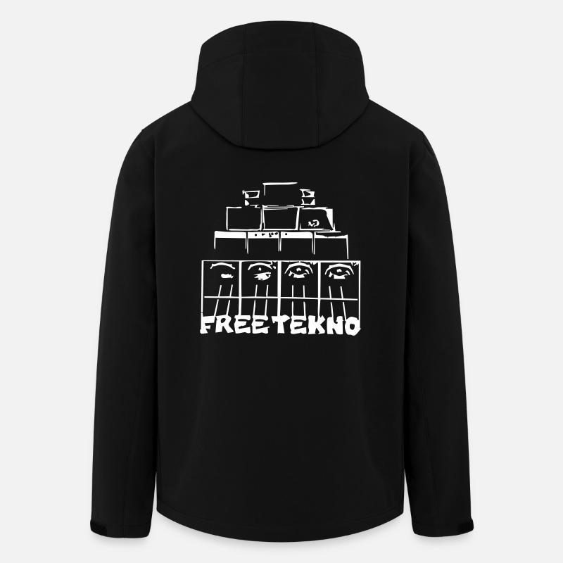 free tekno sound system - Veste softshell homme en polyester recyclé Stanley/Stella - noir