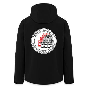 Tekno contre le fascisme et le racisme - Veste softshell homme en polyester recyclé Stanley/Stella - noir - Dos - AI Model Male 185 light (185cm)
