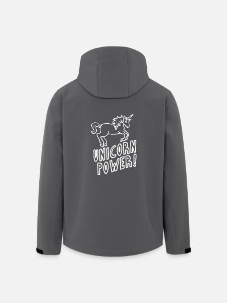 Unicorn - Puissance - Veste softshell homme en polyester recyclé Stanley/Stella - noir