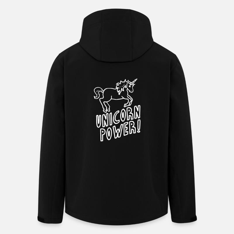 Unicorn - Power - Recycelte Männer Softshell-Jacke von Stanley/Stella - Schwarz
