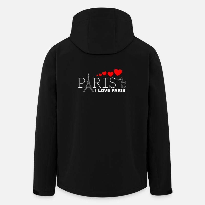 I LOVE PARIS 2WR - Men’s Recycled Softshell Jacket by Stanley/Stella - black