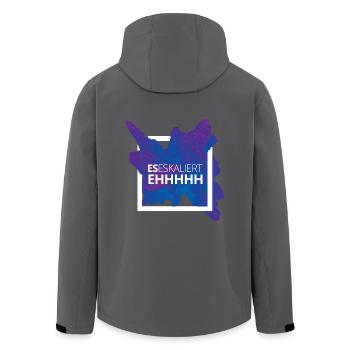 eseskalierteh - Recycelte Männer Softshell-Jacke von Stanley/Stella - Schwarz - Hinten - AI Model Male 185 light (185cm)