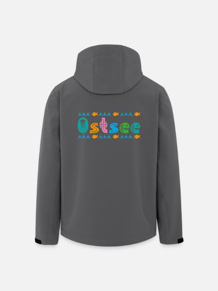 Ostsee - Recycelte Männer Softshell-Jacke von Stanley/Stella - Schwarz