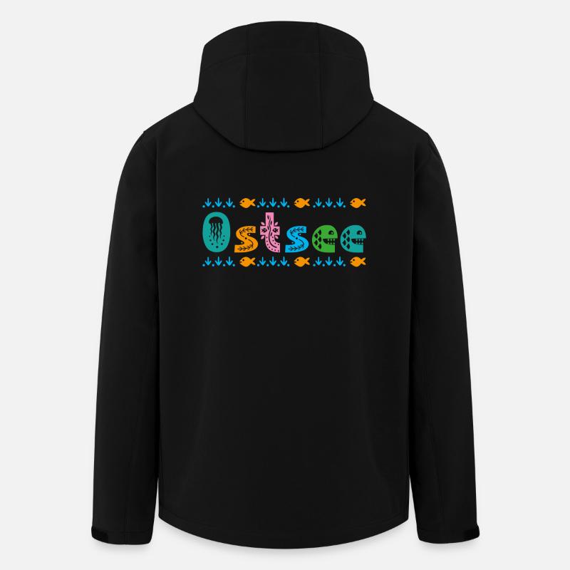 Ostsee - Recycelte Männer Softshell-Jacke von Stanley/Stella - Schwarz