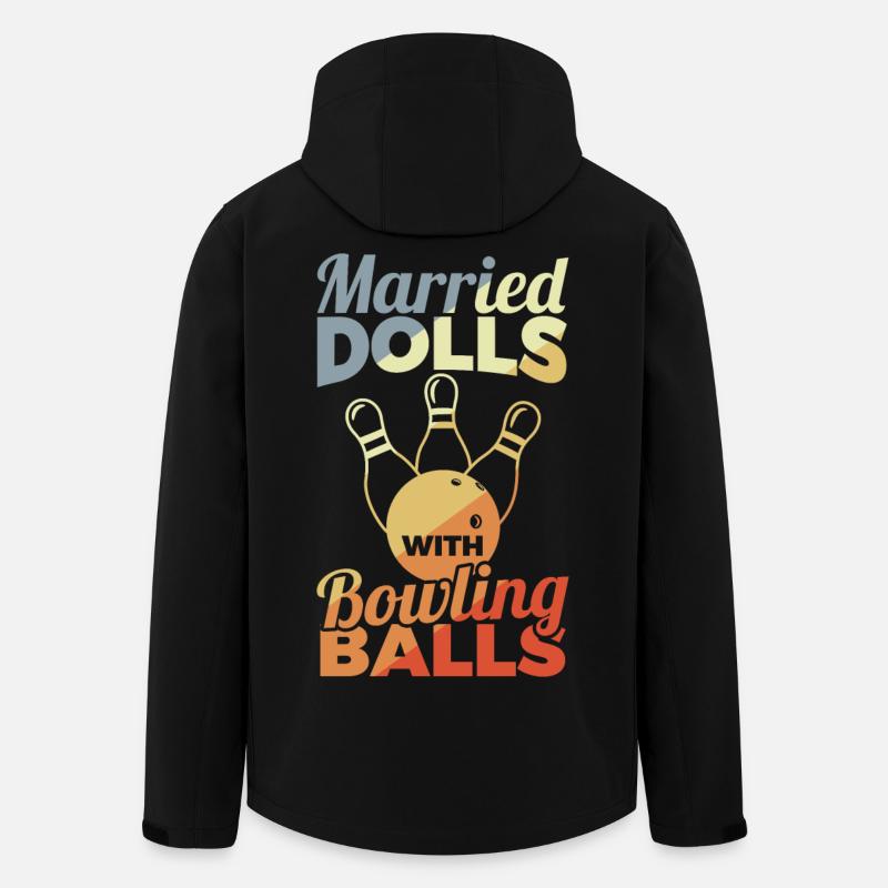 Bowling Mädchen - Recycelte Männer Softshell-Jacke von Stanley/Stella - Schwarz