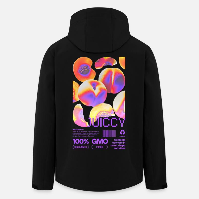 Déclaration pêche juteuse - Veste softshell homme en polyester recyclé Stanley/Stella - noir