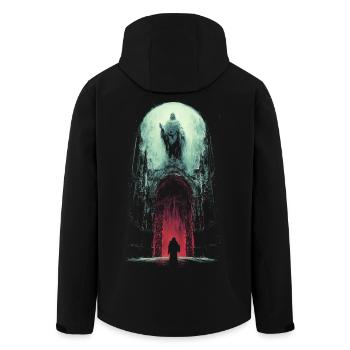 See you8 in Valhalla - Recycelte Männer Softshell-Jacke von Stanley/Stella - Schwarz - Hinten - AI Model Male 185 light (185cm)