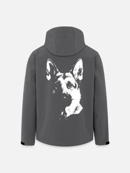 T-shirt Berger Allemand – chien loyal protecteur - Veste softshell homme en polyester recyclé Stanley/Stella - noir