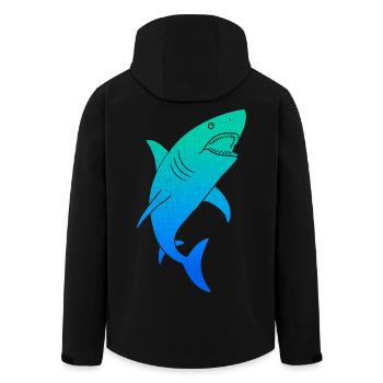 Hai Haie bunt Kinder Herren Jungen Haifisch - Recycelte Männer Softshell-Jacke von Stanley/Stella - Schwarz - Hinten - AI Model Male 185 light (185cm)