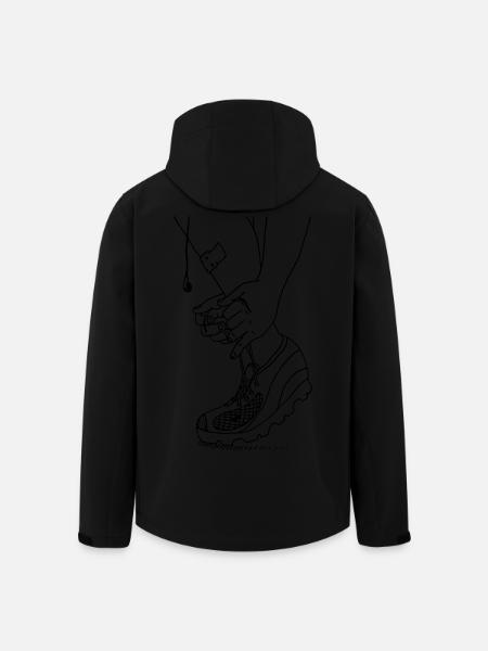 Time to run - Recycelte Männer Softshell-Jacke von Stanley/Stella - Schwarz