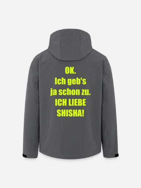 JA_ICH_LIEBE_SHISHA! - Recycelte Männer Softshell-Jacke von Stanley/Stella - Schwarz