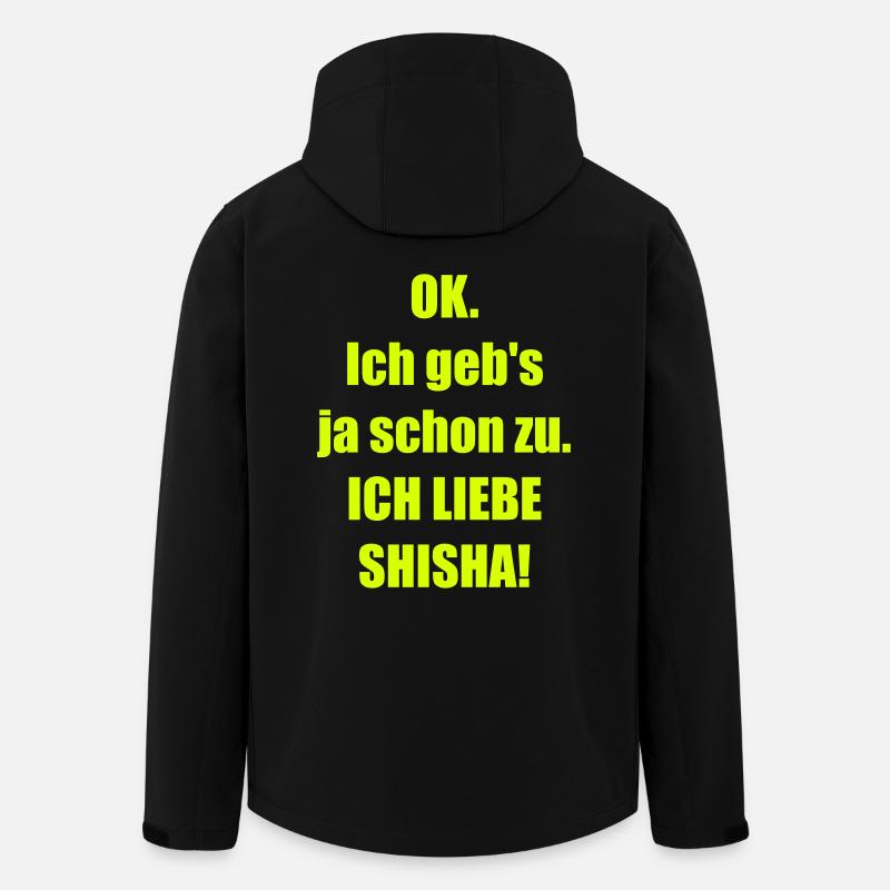 JA_ICH_LIEBE_SHISHA! - Recycelte Männer Softshell-Jacke von Stanley/Stella - Schwarz