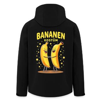 Banane Bananen Kostüm lustig Obst Frucht Karneval - Recycelte Männer Softshell-Jacke von Stanley/Stella - Schwarz - Hinten - AI Model Male 185 light (185cm)