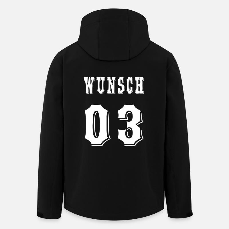 wunsch 03 - Recycelte Männer Softshell-Jacke von Stanley/Stella - Schwarz