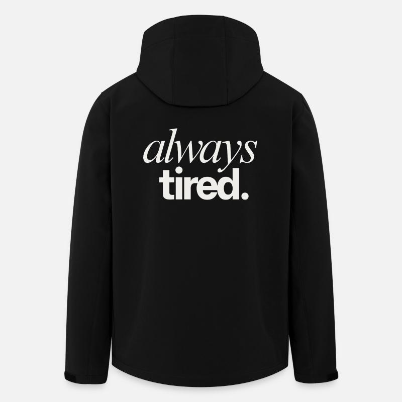 Always Tired Life Theme - Recycelte Männer Softshell-Jacke von Stanley/Stella - Schwarz