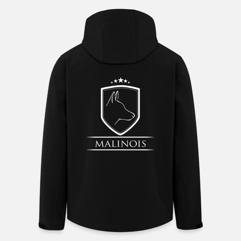 MALINOIS WAPPEN - Recycelte Männer Softshell-Jacke von Stanley/Stella - Schwarz
