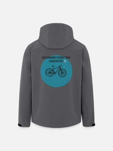 Fahrrad 2 - Recycelte Männer Softshell-Jacke von Stanley/Stella - Schwarz