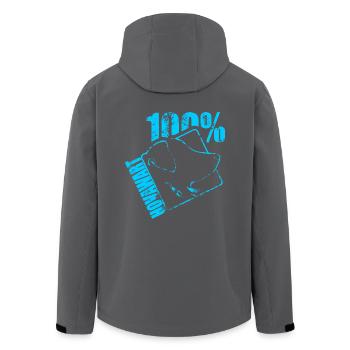 HOVAWART 100 - Recycelte Männer Softshell-Jacke von Stanley/Stella - Schwarz - Hinten - AI Model Male 185 light (185cm)